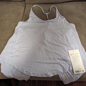 NWT, Modal-Silk Yoga Tank Top, Pastel Blue, size 8